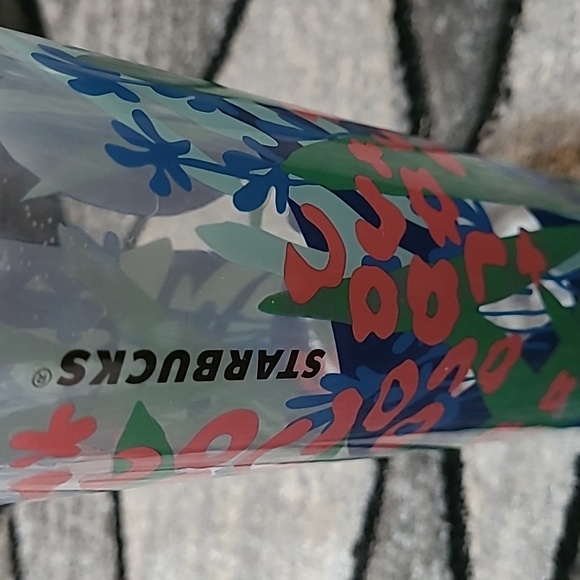 STARBUCKS JUNGLE FLORAL WATER BOTTLE COFFEE CUPS BUNDLE - Picture 10 of 16